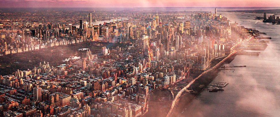 aerial view of a city