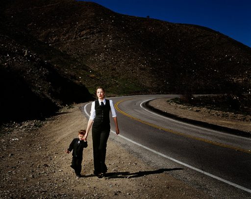 woman walking on a 