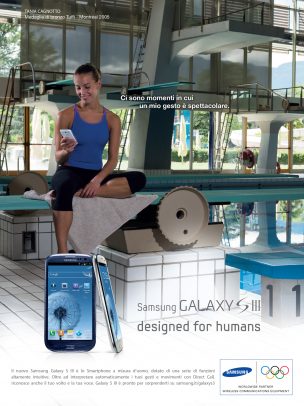 Samsung Advertising with Tania Cagnotto at the pool