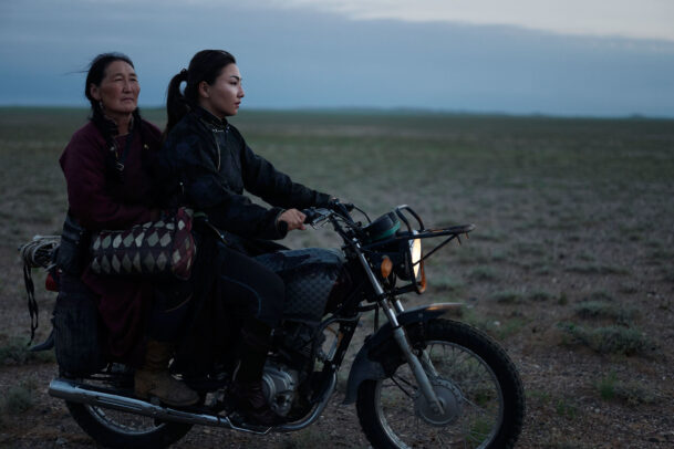 two women on a 