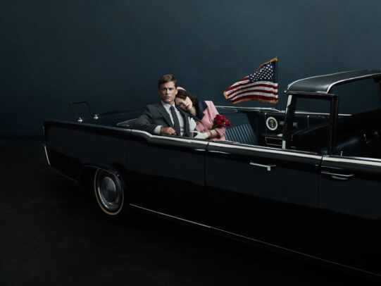 Rob Lowe as John F. Kennedy and Ginnifer Goodwin as Jackie Kennedy