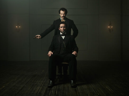 Jesse Johnson as John Wilkes Booth and Billy Campbell as Abraham Lincoln