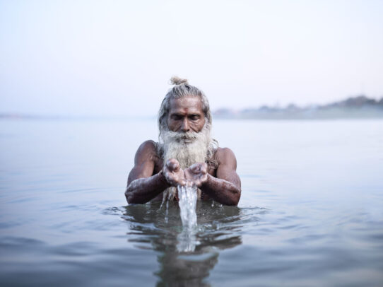 old man with white beard 