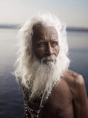 indian old man with white beard