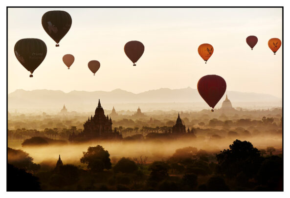 mongolfiere su bagan