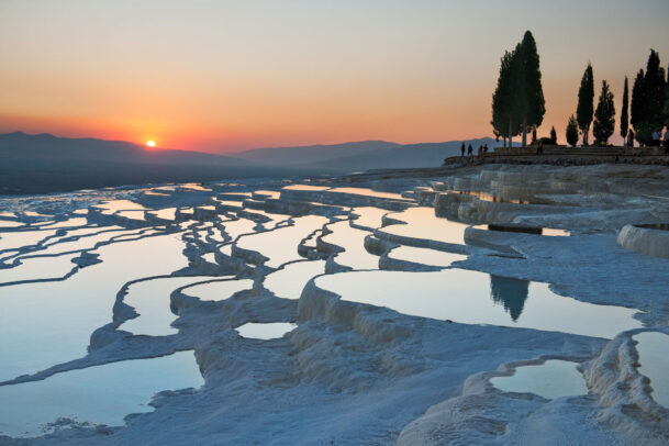terraces at sunset Turkey