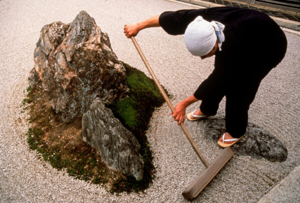 man working on 