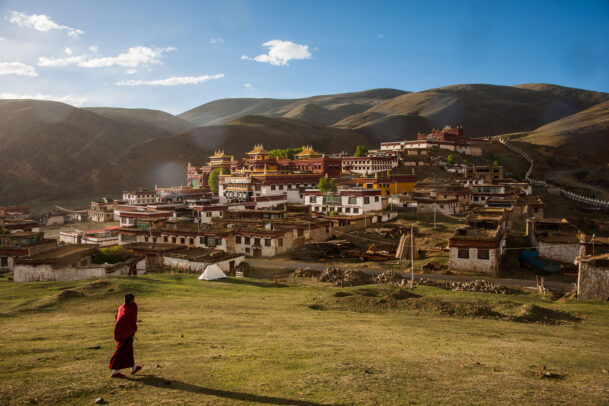 A Tibetan Buddhist monk 