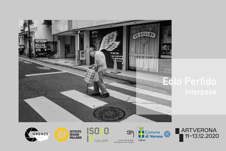 locandina Eolo Perfido mostra Interpose Verona street photography
