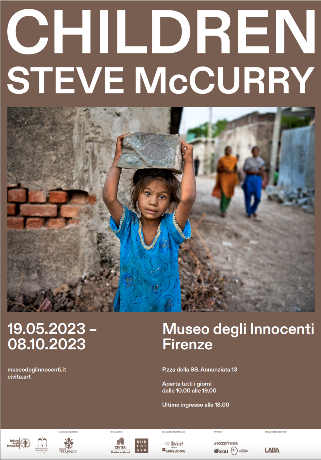STEVE MCCURRY, CHILDREN – OSPEDALE DEGLI INNOCENTI – FIRENZE